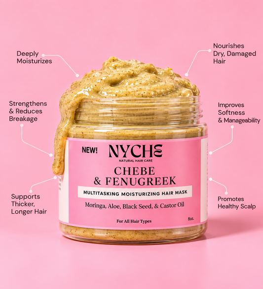 Chebé & Fenugreek- Ayurvedic Multitasking Hair Mask With Moringa & Black Seed Oil