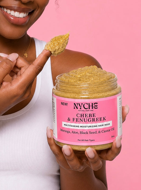 Chebé & Fenugreek- Ayurvedic Multitasking Hair Mask With Moringa & Black Seed Oil
