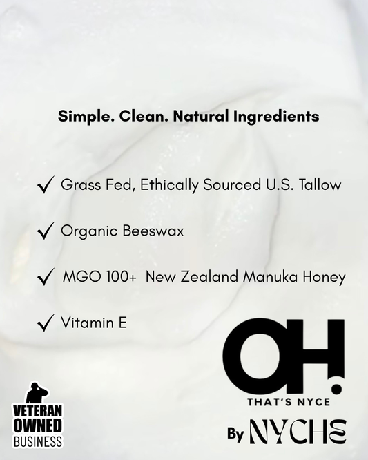 100% Grass Fed Tallow and 100MGO+ Manuka Honey Face & Body Balms