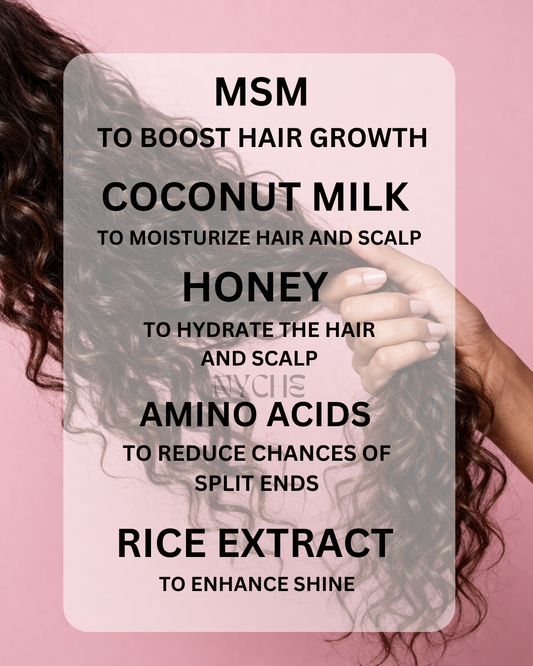 Coconut & Honey Curl Hydrator - Detangling Leave-In With MSM For Hair Growth (Oil Free)
