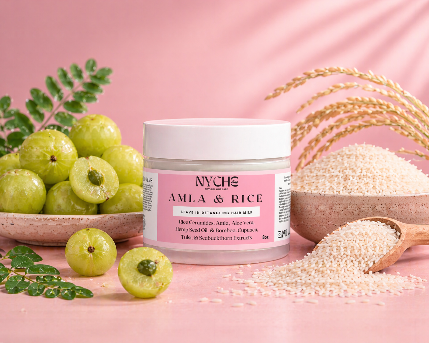 Amla & Rice Leave- In Hair Milk With Amla, Tulsi Extract, Rice Ceramides, Fenugreek, Shikakai Extract