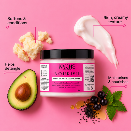 Nourish (THE OG)- Hydrating Leave-In Conditioner Cream with Agave Nectar, Black Seed, Shea Butter & Nettle