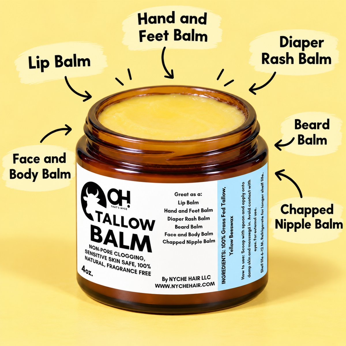 Tallow Balm - All-Natural All- Over- Balm