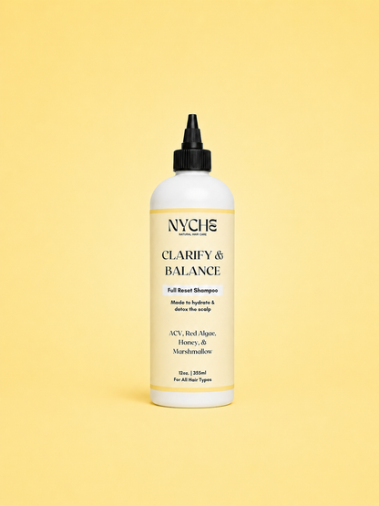 Clarify & Balance - Hydrating Growth Shampoo with Red Algae, Honey, ACV, & Marshmallow Root - JUMBO SIZE