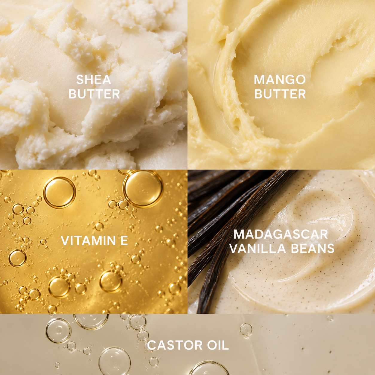 Vanilla Bean Body Butter Cream - With Real Madagascar Vanilla Beans