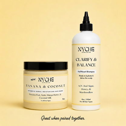 Clarify & Balance - Hydrating Growth Shampoo with Red Algae, Honey, ACV, & Marshmallow Root - JUMBO SIZE