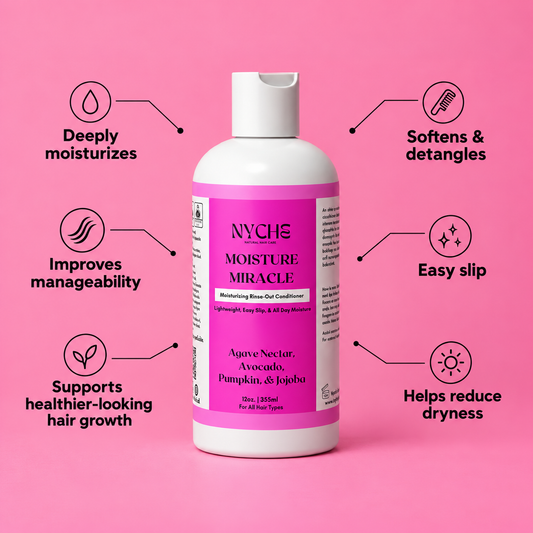 Jumbo rinse-out hair conditioner bottle with white and pink label, plastic cap