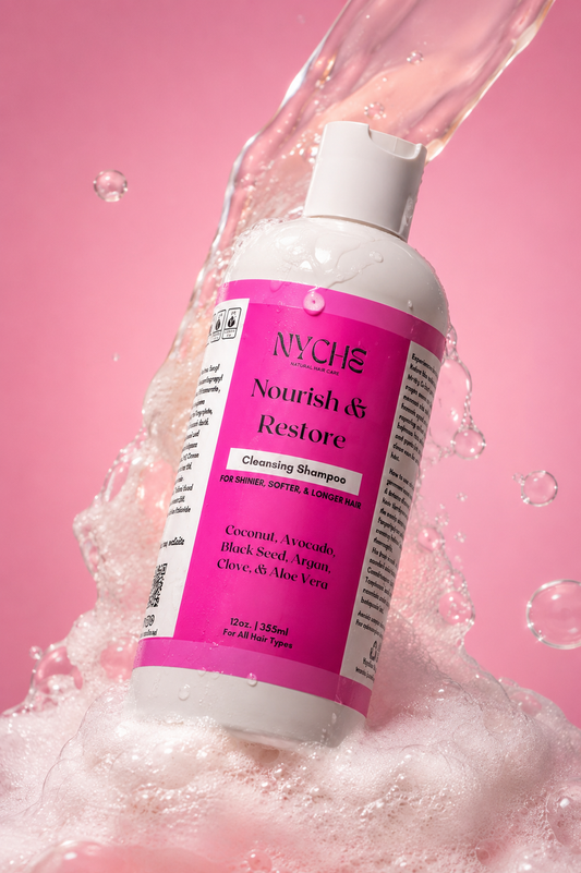 Nourish & Restore - Growth Shampoo with Avocado, Black Seed, Clove, and Argan - JUMBO SIZE