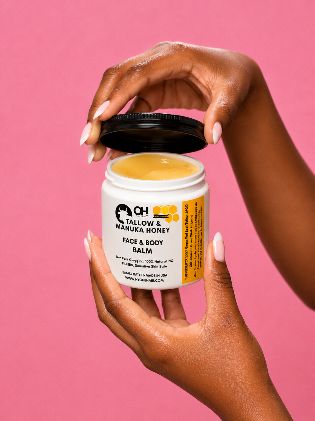 100% Grass Fed Tallow and 100MGO+ Manuka Honey Face & Body Balms