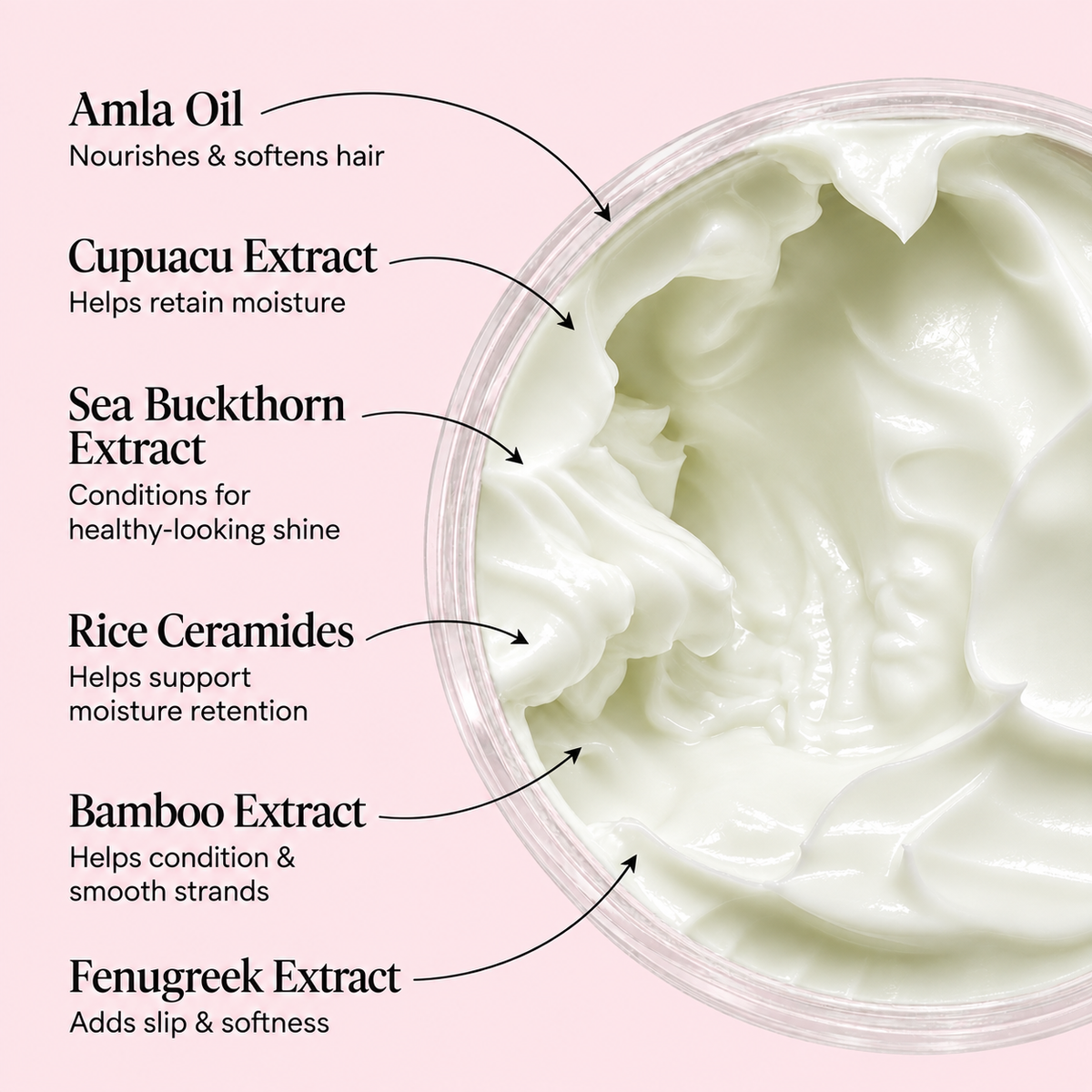 Amla & Rice Ayurvedic Leave- In Hair Milk With Amla, Tulsi Extract, Rice Ceramides, Fenugreek, Shikakai Extract