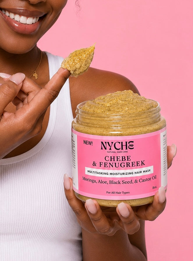 Chebé & Fenugreek- Ayurvedic Multitasking Hair Mask With Moringa & Black Seed Oil
