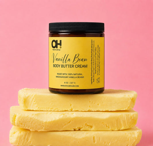 Vanilla Bean Body Butter Cream - With Real Madagascar Vanilla Beans