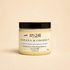 Banana and Coconut Butter Melt Mask - With Banana, Coconut Milk, Amla, & Avocado