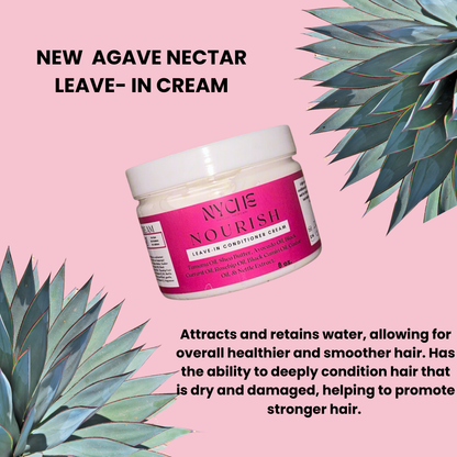 NEW! Nourish- Leave-In Conditioner Cream with Agave Nectar, Black Seed, Tamanu, & Nettle