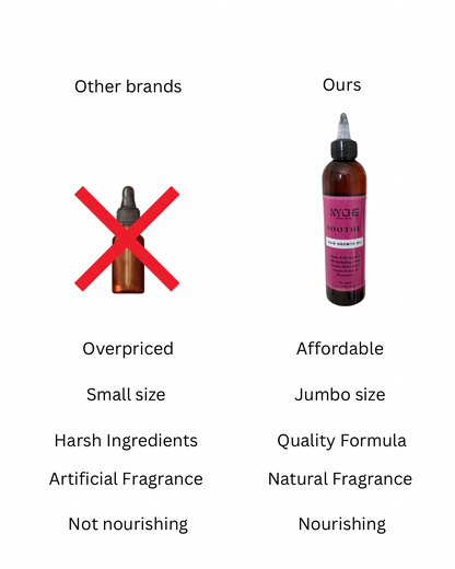 Essence- Light Hair Growth Oil with Amla, Pumpkin, Chebe, & Argan