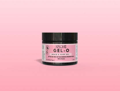 GEL-O Maximum Strong Hold Braid & Edge Gel With BIOTIN (LARGE)