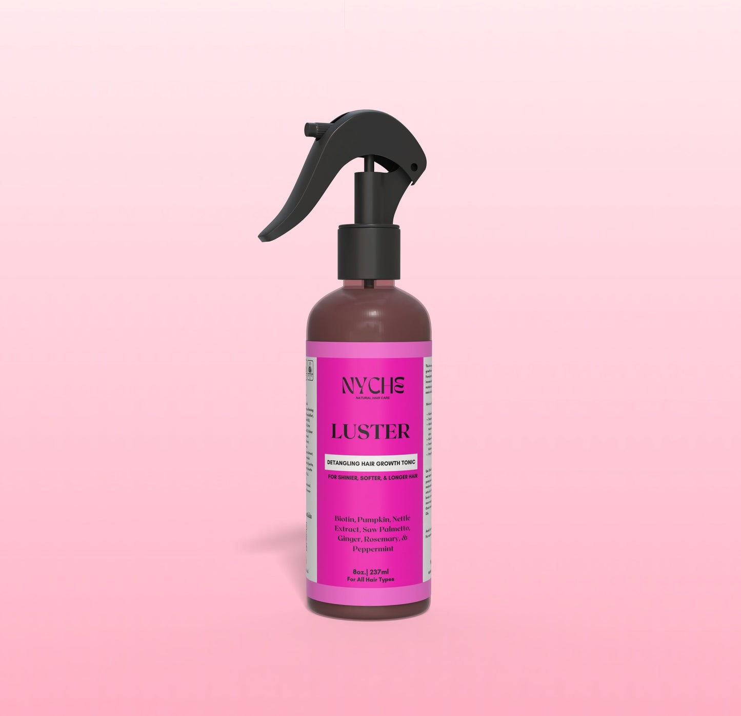Luster- Detangling Hair Growth Tonic with BIOTIN, Nettle Extract, Rosemary, Pumpkin, & Saw Palmetto