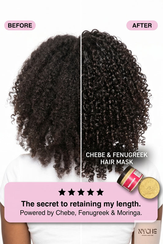 Chebé & Fenugreek- Multitasking Hair Mask With Moringa & Black Seed Oil